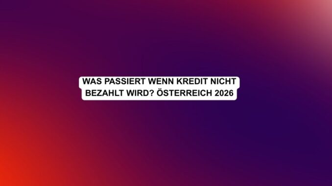 Was passiert wenn Kredit nicht bezahlt wird